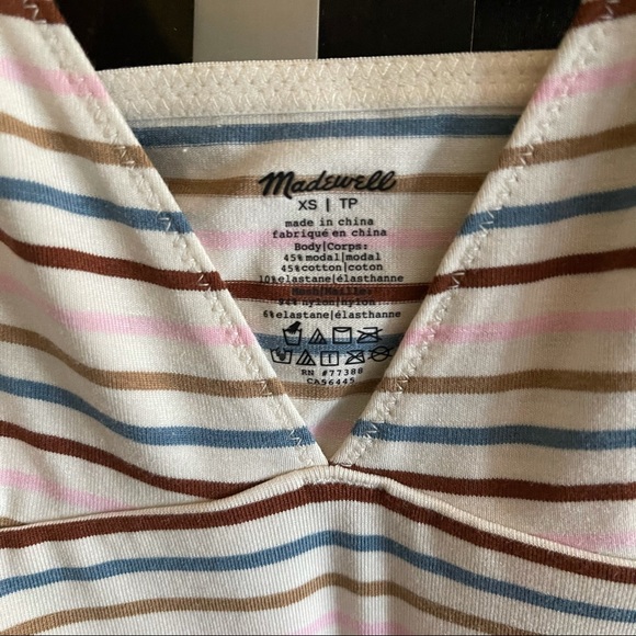 ✨NWT✨ Madewell CandyStripe Bralette - Picture 2 of 4